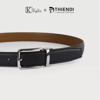 Dây Nịt Mặt Xoay Cao Cấp Hàng Hiệu Kalis x Thiendi BCSS212 Dây Nịt Thắt Lưng Nam 2 Mặt Xoay Chiều 360 Độ Da Bò Thật