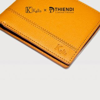 Ví Gập Ngang Nam Da Bò Thật Cao Cấp Hàng Hiệu Kalis x Thiendi WCMS06 Bóp Ví Da Bò Nam Nguyên Tấm Full Hộp Có Bảo Hành