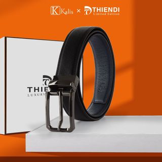 Thắt Lưng 2 Mặt Xoay Cao Cấp Hàng Hiệu Kalis x Thiendi BCMS141 Dây Nịt Thắt Lưng Nam 2 Mặt Xoay Chiều 360 Độ Da Bò Thật