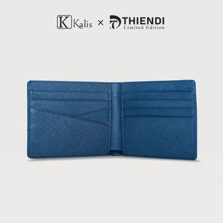 Bóp Ví Ngang Nam Gập Da Bò Thật Cao Cấp Hàng Hiệu KALIS x Thiendi WCSN4 Bóp Ví Da Bò Nam Nguyên Tấm Full Hộp Có Bảo Hành