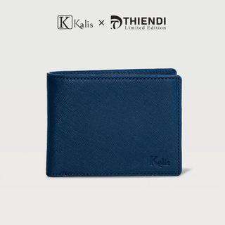 Bóp Ví Ngang Nam Gập Da Bò Thật Cao Cấp Hàng Hiệu KALIS x Thiendi WCSN4 Bóp Ví Da Bò Nam Nguyên Tấm Full Hộp Có Bảo Hành