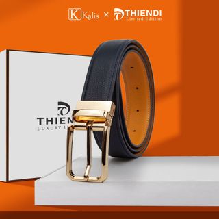 Thắt Lưng Nam Mặt Xoay Cao Cấp Hàng Hiệu Kalis x Thiendi BCMS46 Dây Nịt Thắt Lưng Nam 2 Mặt Xoay Chiều 360 Độ Da Bò Thật