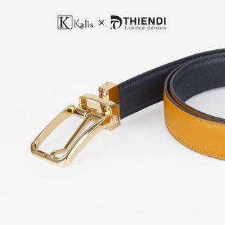 Thắt Lưng Nam Mặt Xoay Cao Cấp Hàng Hiệu Kalis x Thiendi BCMS46 Dây Nịt Thắt Lưng Nam 2 Mặt Xoay Chiều 360 Độ Da Bò Thật