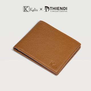Ví Da Bò Thật Nam Gập Ngang Cao Cấp Hàng Hiệu KALIS x Thiendi WCMN02 Bóp Ví Da Bò Nam Nguyên Tấm Full Hộp Có Bảo Hành