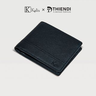 Ví Nam Gập Ngang Da Bò Thật Cao Cấp Hàng Hiệu KALIS x Thiendi WCMS01 Bóp Ví Da Bò Nam Nguyên Tấm Full Hộp Có Bảo Hành
