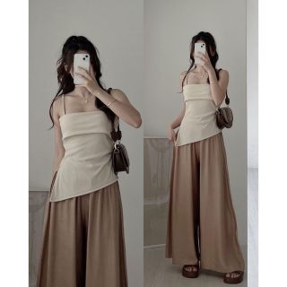 ÁO KIỂU TĂM LẠNH 2 DÂY VẠC CHÉO - LÊ PHƯƠNG BOUTIQUE