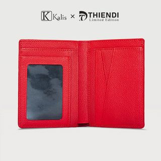 Ví Đứng Nam Mini Cao Cấp Hàng Hiệu Kalis x Thiendi WCMD05 Ví Da Đứng Nam Mini Nhỏ Gọn Đẹp Nhiều Ngăn Để Đựng Thẻ ATM