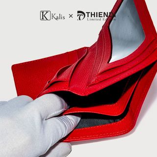 Ví Đứng Nam Mini Cao Cấp Hàng Hiệu Kalis x Thiendi WCMD05 Ví Da Đứng Nam Mini Nhỏ Gọn Đẹp Nhiều Ngăn Để Đựng Thẻ ATM