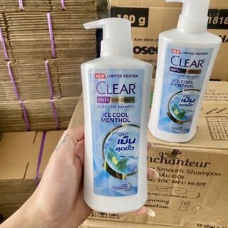 Dầu gội Clear bạc hà 480ml (Thái Lan mát lạnh sạch gàu)