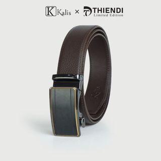 Dây Nịt Nam Da Bò Thật Cao Cấp Hàng Hiệu Kalis x Thiendi BCMA2A4 Dây Nịt Nịch Thắt Lưng Nam Trung Niên Da Bò Thật