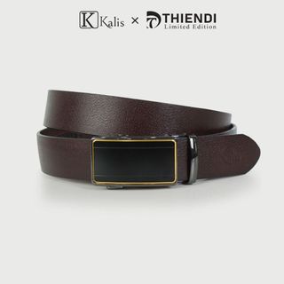 Thắt Lưng Nam Khóa Tự Động Cao Cấp Hàng Hiệu Kalis x Thiendi BCNA2A1 Dây Nịt Nịch Thắt Lưng Nam Trung Niên Da Bò Thật