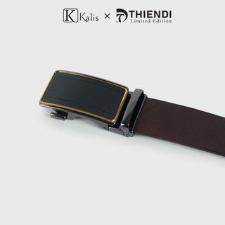 Thắt Lưng Nam Khóa Tự Động Cao Cấp Hàng Hiệu Kalis x Thiendi BCNA2A1 Dây Nịt Nịch Thắt Lưng Nam Trung Niên Da Bò Thật