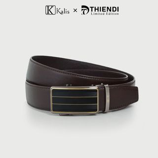 Thắt Lưng Nam Hàng Hệu Cao Cấp Kalis x Thiendi BCNA2A3 Dây Nịt Nịch Thắt Lưng Nam Trung Niên Da Bò Thật Hàng Hiệu