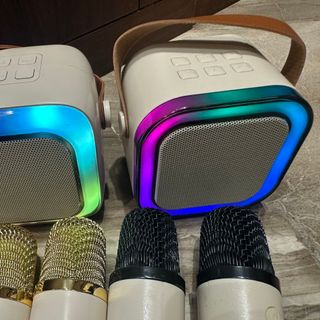 Loa Bluetooth SY-13 Kèm 2 Micro Không Dây Hát Karaoke.