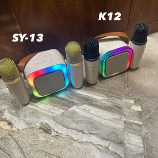 Loa Bluetooth SY-13 Kèm 2 Micro Không Dây Hát Karaoke.