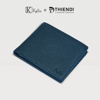 Ví Nam Ngang Da Bò Thật Cao Cấp Hàng Hiệu KALIS x Thiendi WCMN04 Bóp Ví Da Bò Nam Nguyên Tấm Full Hộp Có Bảo Hành