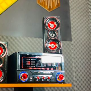 Loa vi tính SA8016 Kếp Hợp 2 Công Micro Hát Karaoke Công suất 60W, bass cực chắc
