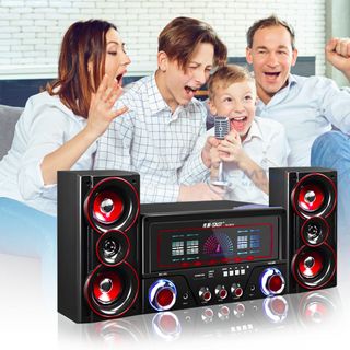 Loa vi tính SA8016 Kếp Hợp 2 Công Micro Hát Karaoke Công suất 60W, bass cực chắc