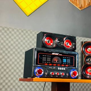 Loa vi tính SA8016 Kếp Hợp 2 Công Micro Hát Karaoke Công suất 60W, bass cực chắc