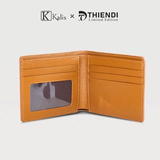 Ví Da Nam Đẹp Da Bò Thật Cao Cấp Hàng Hiệu KALIS x Thiendi WCMG02 Bóp Ngang Nam Đẹp Da Thật Full Box Có Bảo Hành