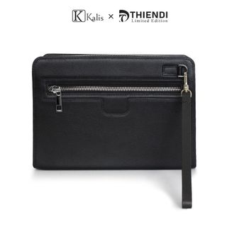 Túi cầm tay nam cao cấp hàng hiệu KALIS x Thiendi WCNH01 Túi ví clutch cầm tay kẹp cắp nách nam da cá sấu thật cao cấp