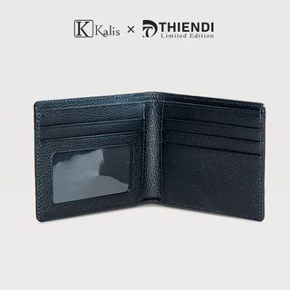 Ví Ngang Nam Da Bò Thật Cao Cấp Hàng Hiệu KALIS x Thiendi WCMG01 Bóp Ngang Nam Đẹp Da Thật Full Box Có Bảo Hành