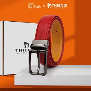 Dây Nịt Xoay Nam Cao Cấp Hàng Hiệu Kalis x Thiendi BCMS561 Dây Nịt Thắt Lưng Nam 2 Mặt Xoay Chiều 360 Độ Da Bò Thật