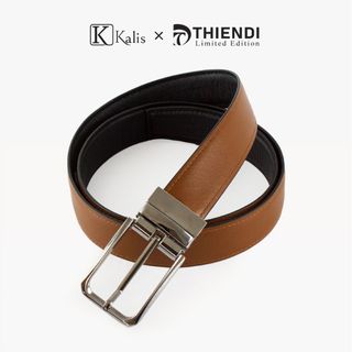 Thắt Lưng Nam Cao Cấp Hàng Hiệu Kalis x Thiendi BCSS122 Dây Nịt Thắt Lưng Nam 2 Mặt Xoay Chiều 360 Độ Da Bò Thật