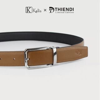 Thắt Lưng Nam Cao Cấp Hàng Hiệu Kalis x Thiendi BCSS122 Dây Nịt Thắt Lưng Nam 2 Mặt Xoay Chiều 360 Độ Da Bò Thật