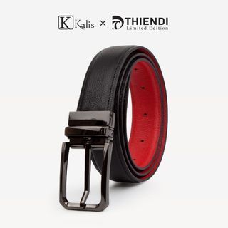 Thắt Lưng Nam Xoay Da Bò Cao Cấp Hàng Hiệu Kalis x Thiendi BCMS151 Dây Nịt Thắt Lưng Da Bò Thật Nam Full Hộp Có Bảo Hành