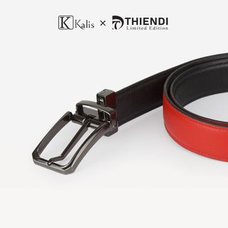 Thắt Lưng Nam Xoay Da Bò Cao Cấp Hàng Hiệu Kalis x Thiendi BCMS151 Dây Nịt Thắt Lưng Da Bò Thật Nam Full Hộp Có Bảo Hành