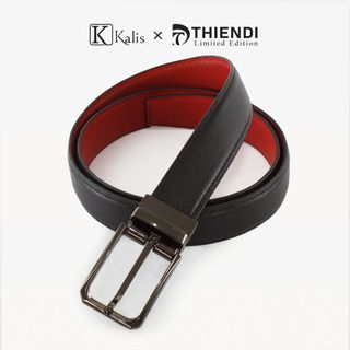 Thắt Lưng Nam Xoay Da Bò Cao Cấp Hàng Hiệu Kalis x Thiendi BCMS151 Dây Nịt Thắt Lưng Da Bò Thật Nam Full Hộp Có Bảo Hành
