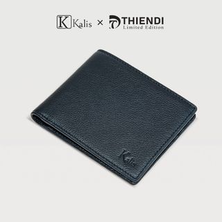 Ví Nam Ngang Gập Da Bò Thật Cao Cấp Hàng Hiệu KALIS x Thiendi WCMN01 Bóp Ví Da Bò Nam Nguyên Tấm Full Hộp Có Bảo Hành