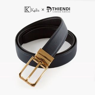 Thắt Lưng Xoay Nam Cao Cấp Hàng Hiệu Kalis x Thiendi BCMS143 Dây Nịt Thắt Lưng Nam 2 Mặt Xoay Chiều 360 Độ Da Bò Thật