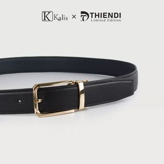 Thắt Lưng Xoay Nam Cao Cấp Hàng Hiệu Kalis x Thiendi BCMS143 Dây Nịt Thắt Lưng Nam 2 Mặt Xoay Chiều 360 Độ Da Bò Thật