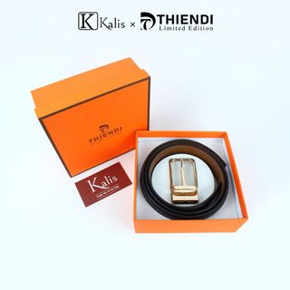 Thắt Lưng Xoay Nam Cao Cấp Hàng Hiệu Kalis x Thiendi BCMS143 Dây Nịt Thắt Lưng Nam 2 Mặt Xoay Chiều 360 Độ Da Bò Thật