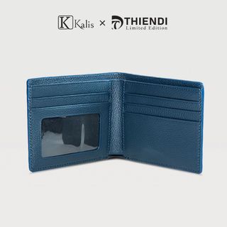 Bóp Da Bò Nam Thật Cao Cấp Hàng Hiệu KALIS x Thiendi WCMG04 Bóp Ngang Nam Đẹp Da Thật Full Box Có Bảo Hành
