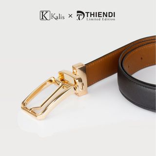 Thắt Lưng Nam Xoay Cao Cấp Hàng Hiệu Kalis x Thiendi BCSS123 Dây Nịt Thắt Lưng Nam 2 Mặt Xoay Chiều 360 Độ Da Bò Thật