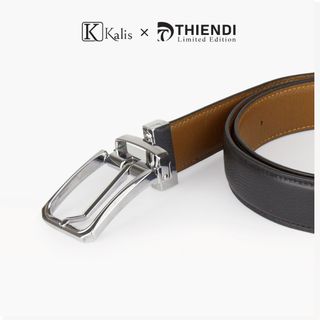 Dây Nịt Xoay Cao Cấp Hàng Hiệu Kalis x Thiendi BCMS122 Dây Nịt Thắt Lưng Nam 2 Mặt Xoay Chiều 360 Độ Da Bò Thật Cao Cấp