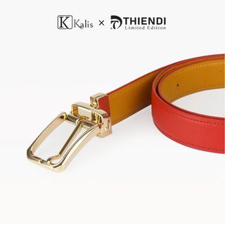 Dây Lưng Xoay Cao Cấp Hàng Hiệu Kalis x Thiendi BCMS563 Dây Nịt Thắt Lưng Nam 2 Mặt Xoay Chiều 360 Độ Da Bò Thật Cao Cấp