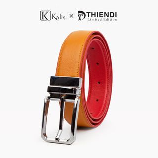 Thắt Lưng Nam Xoay Cao Cấp Hàng Hiệu Kalis x Thiendi BCMS652 Dây Nịt Thắt Lưng Nam 2 Mặt Xoay Chiều 360 Độ Da Bò Thật
