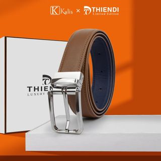 Dây Nịt Nam 2 Mặt Cao Cấp Hàng Hiệu Kalis x Thiendi BCSS241 Dây Nịt Thắt Lưng Nam 2 Mặt Xoay Chiều 360 Độ Da Bò Thật