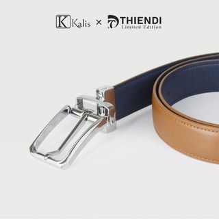 Dây Nịt Nam 2 Mặt Cao Cấp Hàng Hiệu Kalis x Thiendi BCSS241 Dây Nịt Thắt Lưng Nam 2 Mặt Xoay Chiều 360 Độ Da Bò Thật