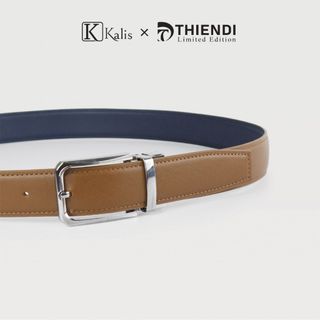 Dây Nịt Nam 2 Mặt Cao Cấp Hàng Hiệu Kalis x Thiendi BCSS241 Dây Nịt Thắt Lưng Nam 2 Mặt Xoay Chiều 360 Độ Da Bò Thật