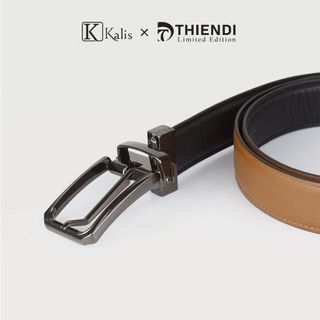 Thắt Lưng Nam Xoay Cao Cấp Hàng Hiệu Kalis x Thiendi BCSS121 Dây Nịt Thắt Lưng Nam 2 Mặt Xoay Chiều 360 Độ Da Bò Thật