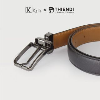 Thắt Lưng Nam Xoay Cao Cấp Hàng Hiệu Kalis x Thiendi BCSS121 Dây Nịt Thắt Lưng Nam 2 Mặt Xoay Chiều 360 Độ Da Bò Thật