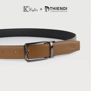 Thắt Lưng Nam Xoay Cao Cấp Hàng Hiệu Kalis x Thiendi BCSS121 Dây Nịt Thắt Lưng Nam 2 Mặt Xoay Chiều 360 Độ Da Bò Thật