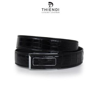 Thắt lưng cá sấu nam cao cấp hàng hiệu Kalis x Thiendi Dây nịt nịch thắt lưng nam da cá sấu thật full box có bảo hành