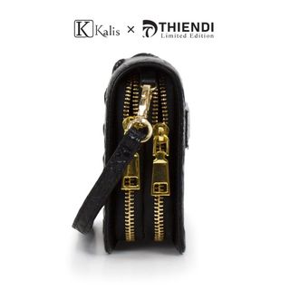 Ví Cầm Tay Nam Da Cá SấuThật Cao Cấp Hàng Hiệu Kalis x Thiendi WANH Túi Ví Clutch Cầm Tay Kẹp Cắp Nách Nam Da Thật