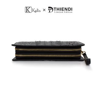 Ví Cầm Tay Nam Da Cá SấuThật Cao Cấp Hàng Hiệu Kalis x Thiendi WANH Túi Ví Clutch Cầm Tay Kẹp Cắp Nách Nam Da Thật